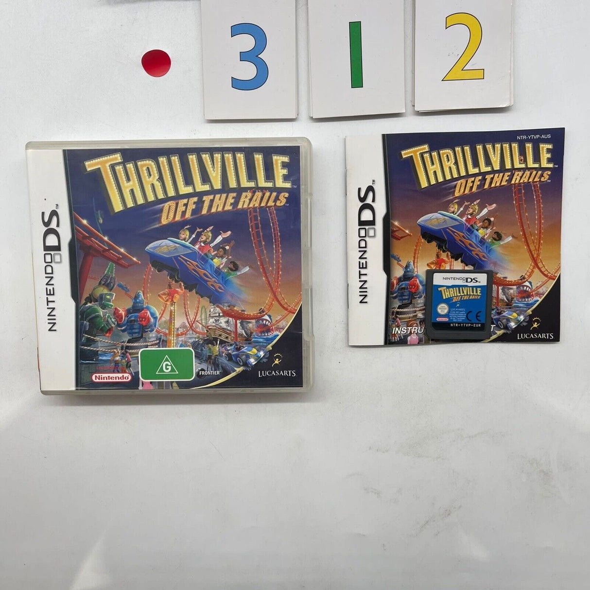 Thrillville Off The Rails Nintendo DS Game + Manual