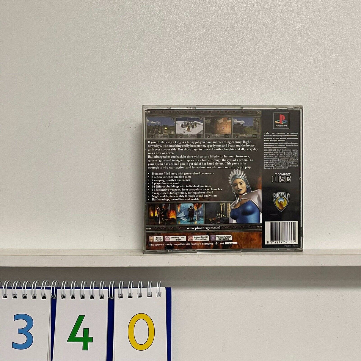 Ballerburg PS1 Playstation 1 Game PAL