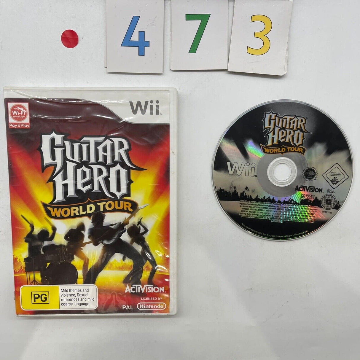 Guitar Hero World Tour Nintendo Wii Game PAL