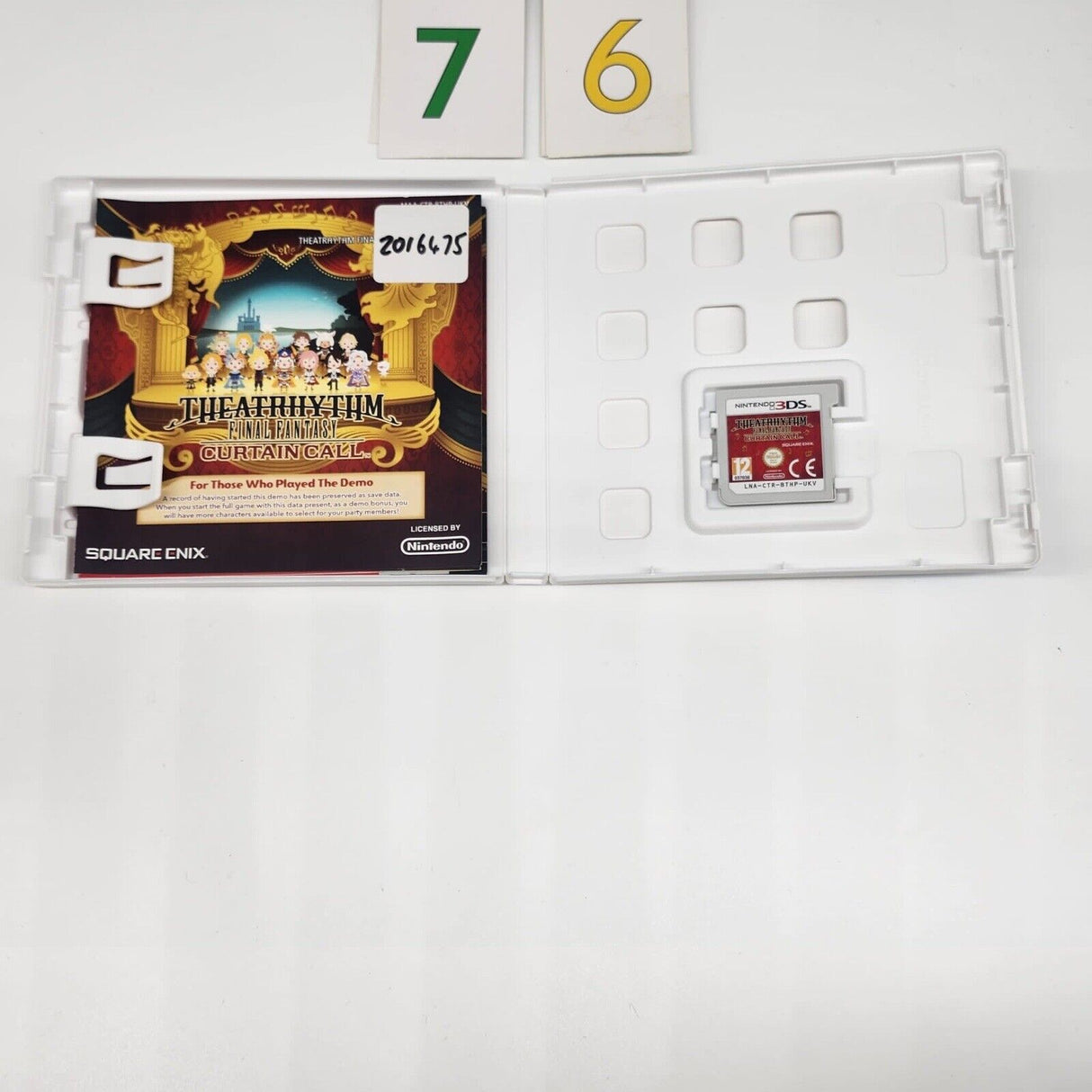 Theatrhythm Final Fantasy Curtain Call Nintendo 3DS Game + Manual PAL