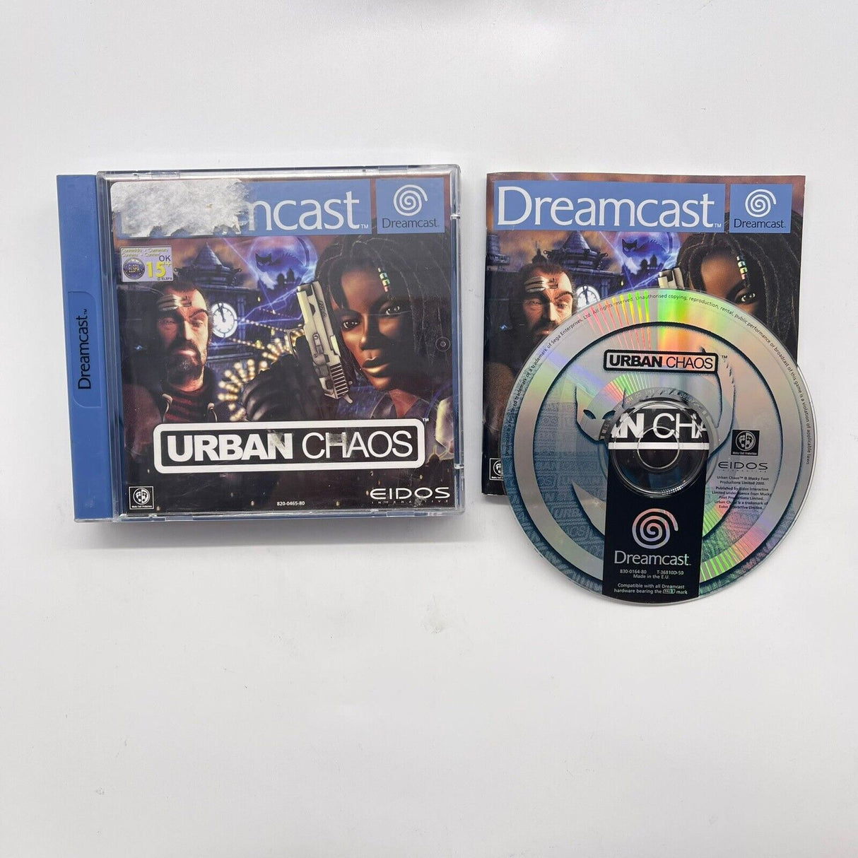 Urban Chaos Sega Dreamcast Game + Manual PAL 25F4