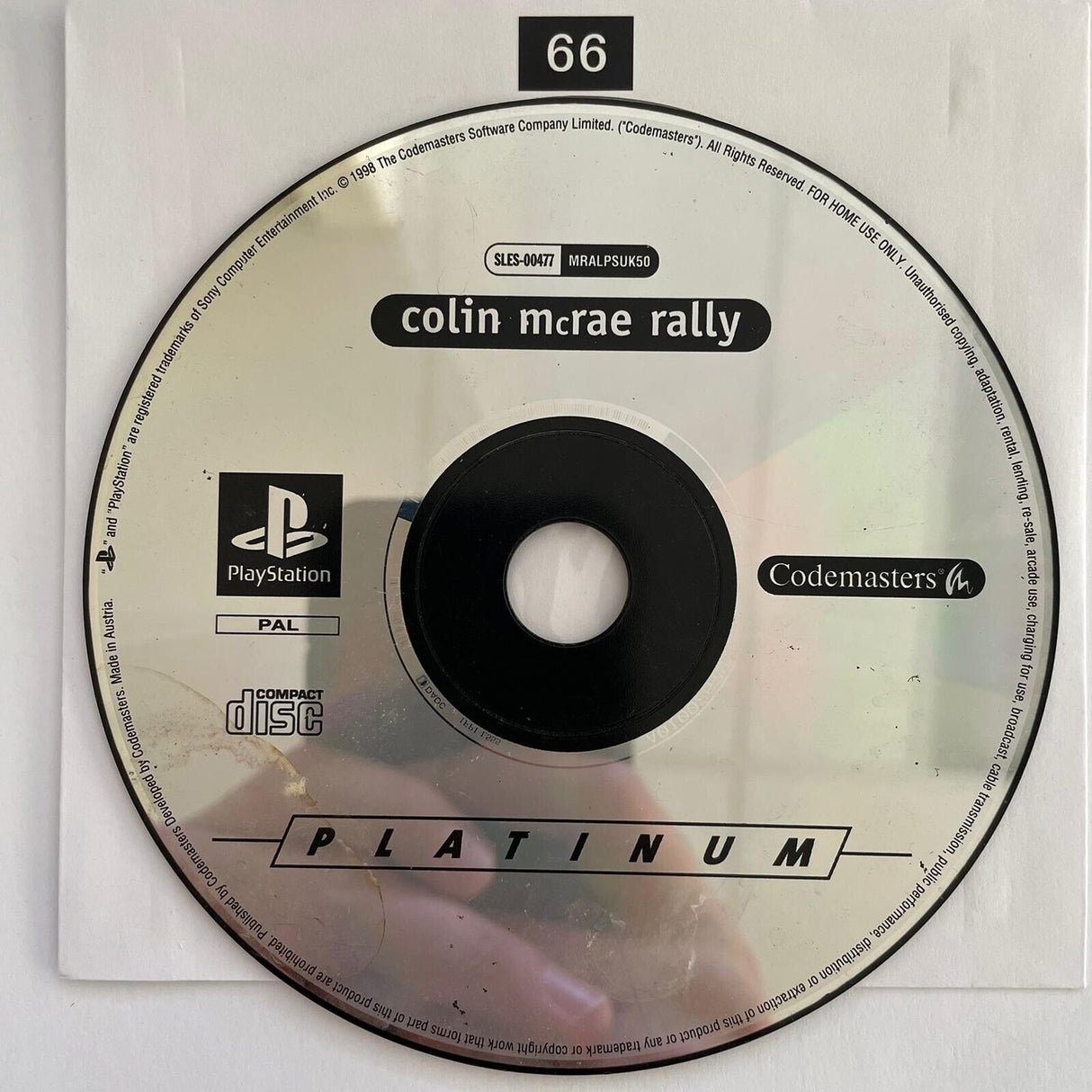 Colin McRae Rally PS1 Playstation 1 game Disc Only