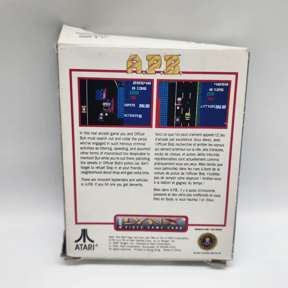 A.P.B. Atari Lynx Game