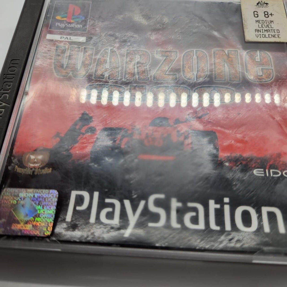 Warzone 2100 PS1 Playstation 1 Game + Manual PAL 25F4