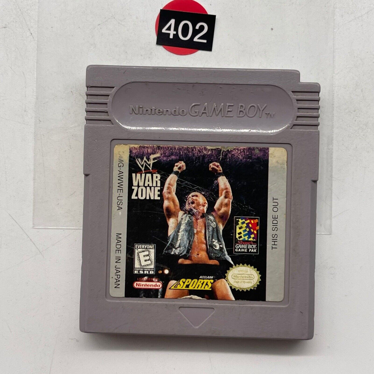 WWF Warzone Nintendo Gameboy Original Game