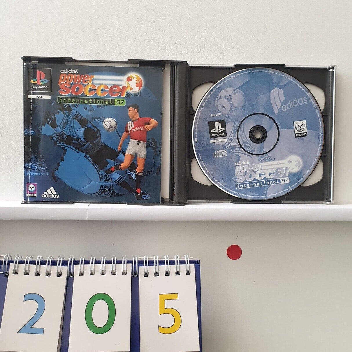 Adidas Power Soccer International 97 PS1 Playstation 1 Game + Manual PAL