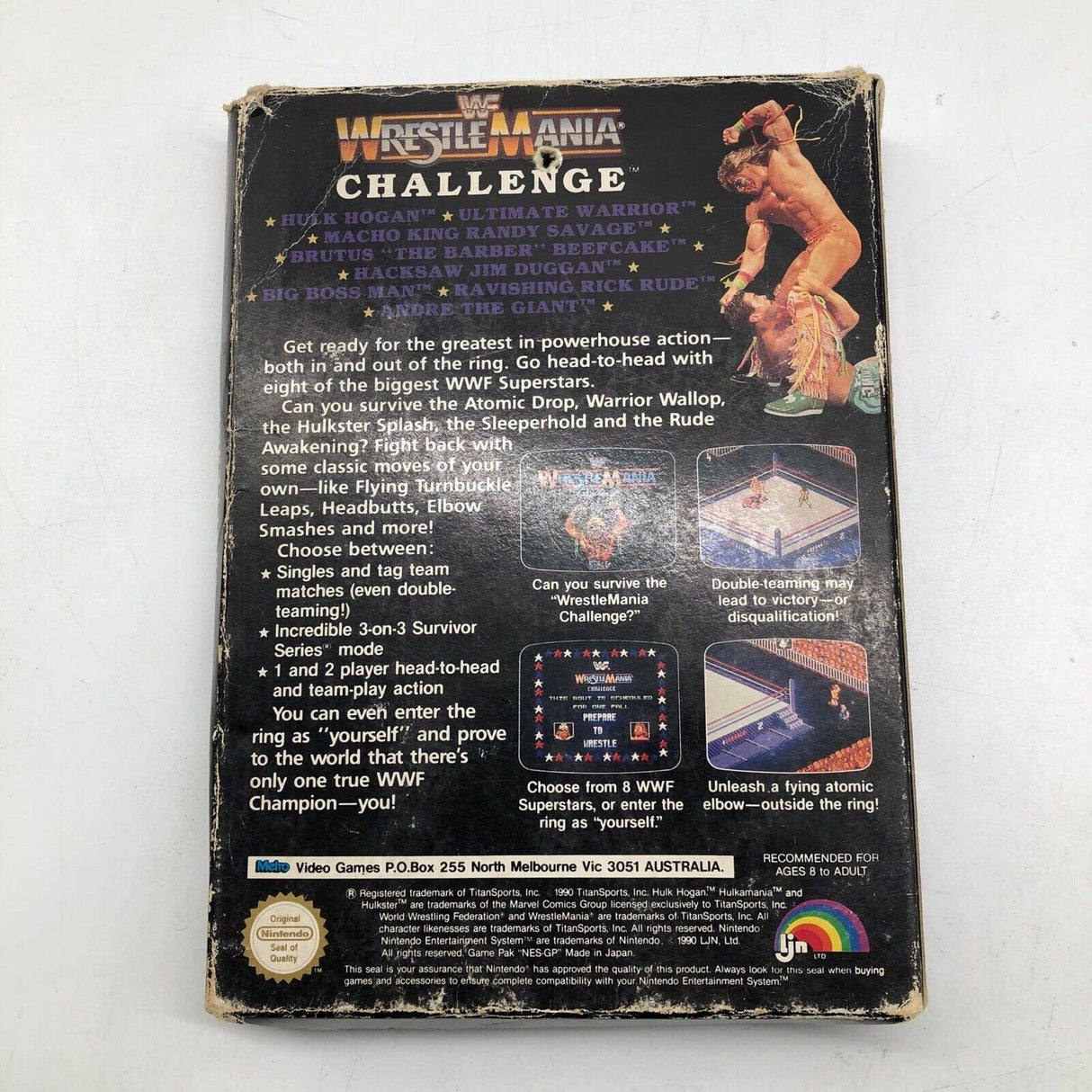 WWF Wrestlemania Challenge Nintendo NES Game Boxed Complete