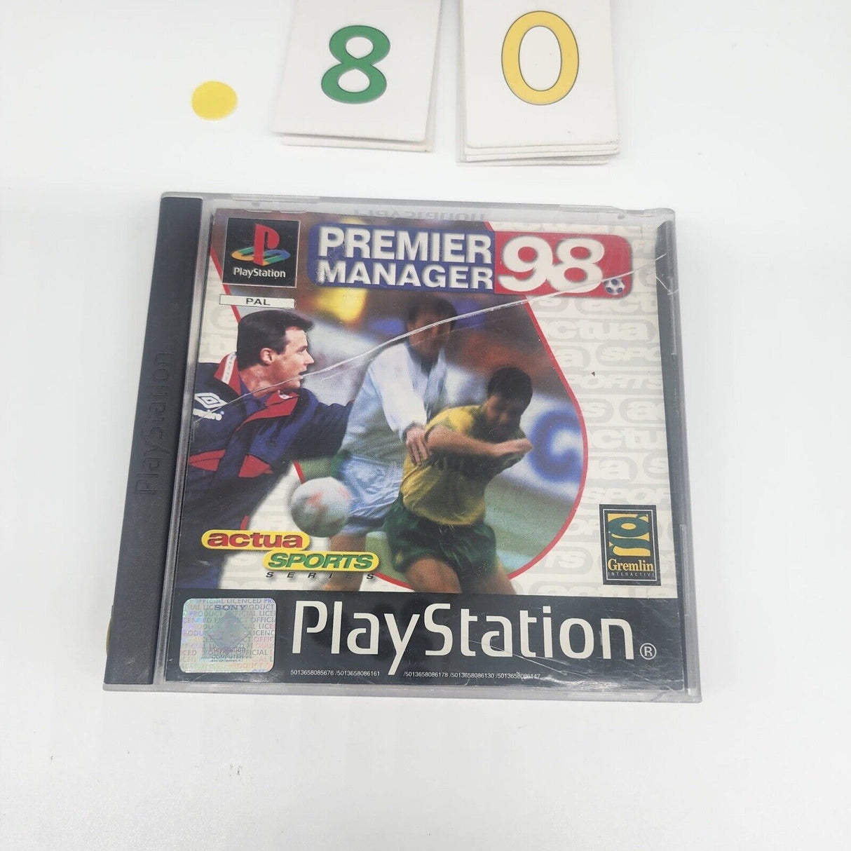 Premier Manager 98 PS1 Playstation 1 Game + Manual PAL