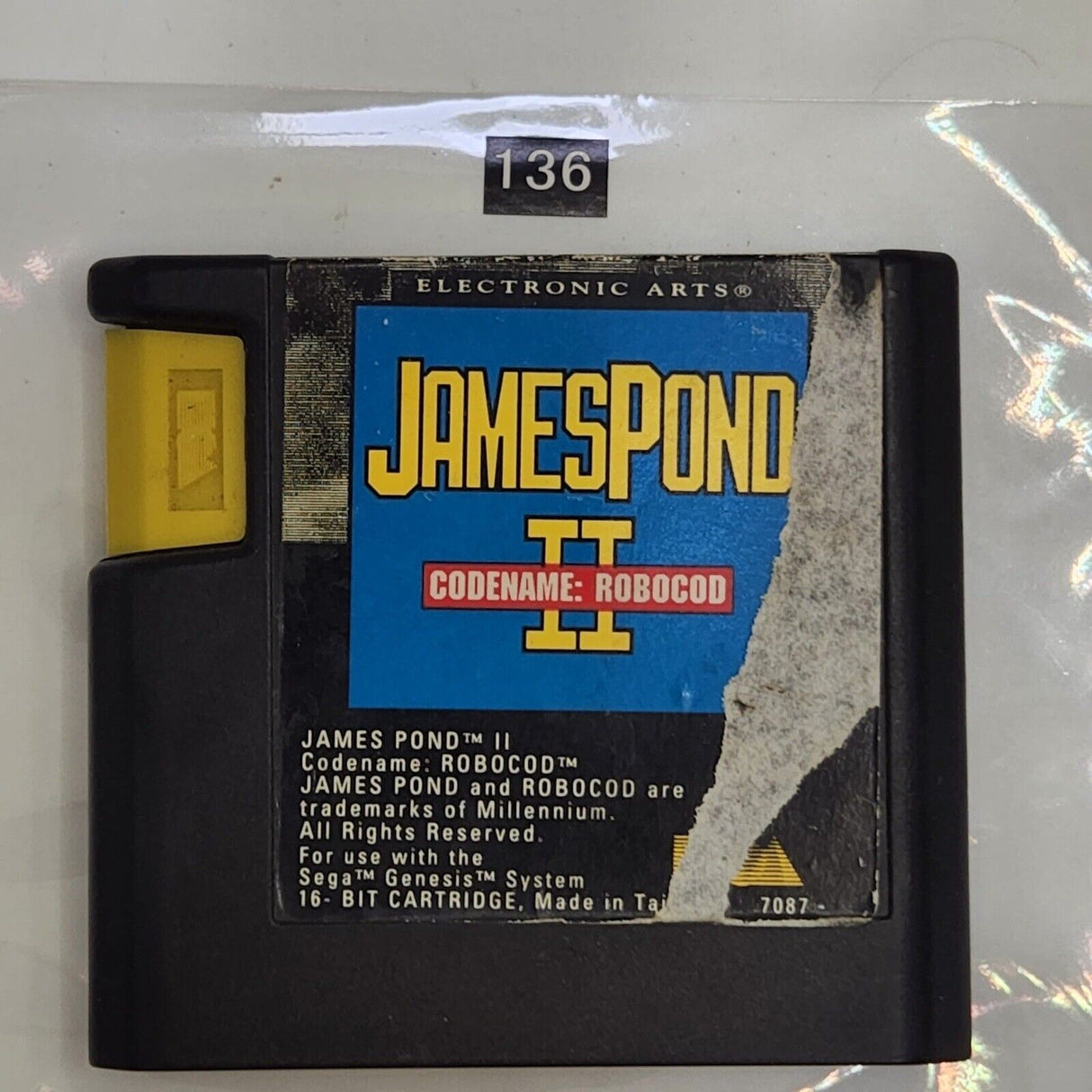 James Pond II 2 Codename Robocod Sega Mega Drive Game Cartriedge PAL