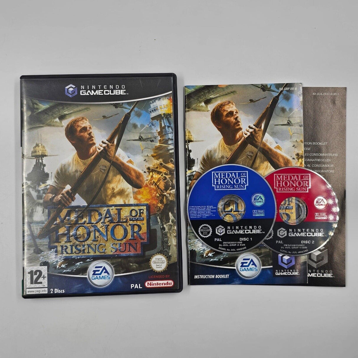 Medal of Honor Rising Sun Nintendo Gamecube Game + Manual PAL