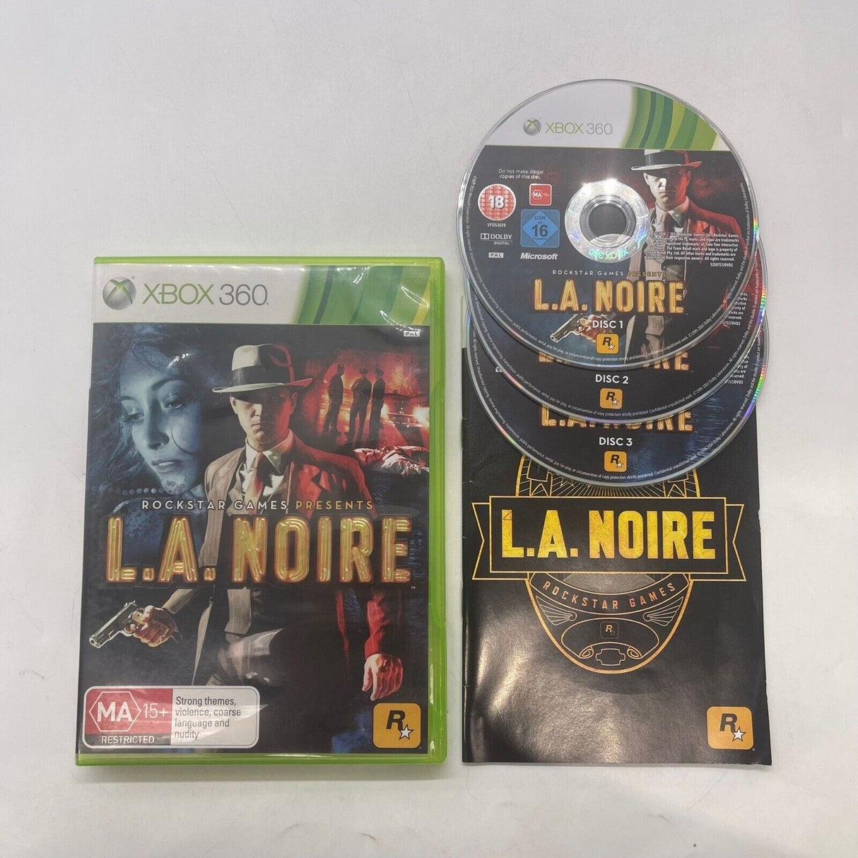 L.A Noire Xbox 360 Game + Manual PAL