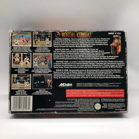 Mortal Kombat Super Nintendo SNES Game Boxed Complete PAL