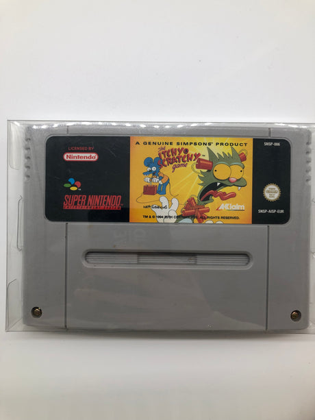 The Itchy And Scratchy Game Super Nintendo SNES Game Cartridge PAL