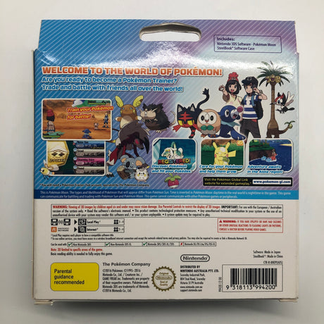Pokemon Moon Fan Edition Nintendo 3DS Game Steelbook Edition Boxed 25AU4