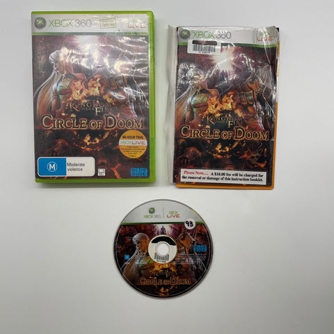 Kingdom Under Fire Circle of Doom Xbox 360 Game + Manual PAL 05A4