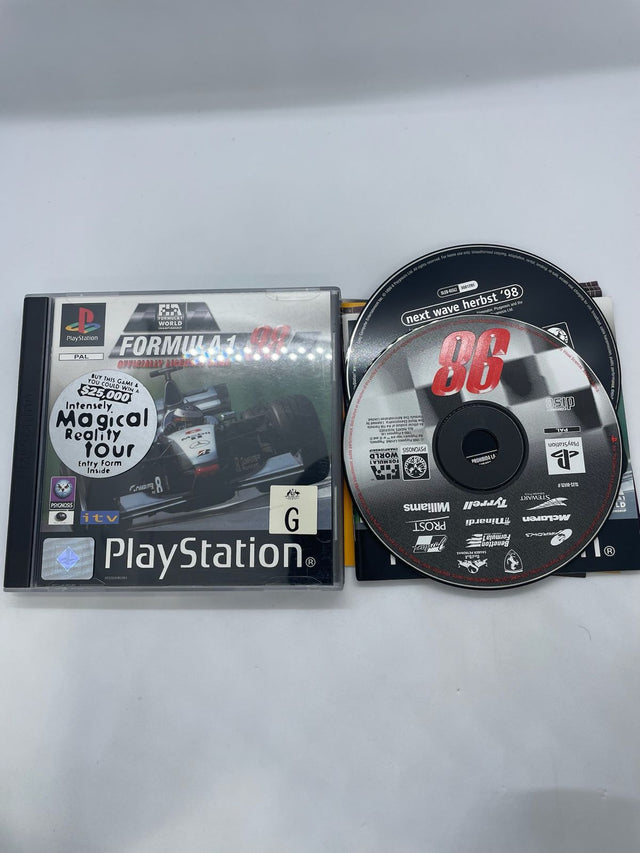 Formula 1 98 PS1 Playstation 1 Game + Manual PAL