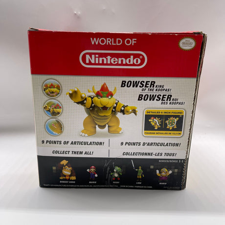 World Of Nintendo 6 Inch Deluxe Bowser Series 1-1 Super Mario Figure Boxed