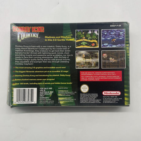 Donkey Kong Country Super Nintendo SNES Game Boxed Complete PAL