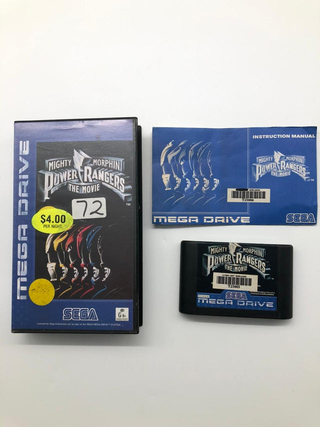 Mighty Morphin Power Rangers The Movie Sega Mega Drive Game + Manual PAL
