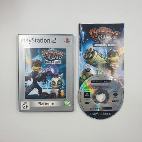 Ratchet and Clank Locked and Loaded PS2 Playstation 2 Game + Manual PAL 05A4