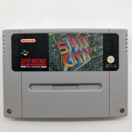 Sim City Super Nintendo SNES Game Cartridge PAL