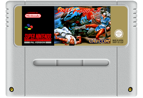 Street Fighter II Super Nintendo Entertainment System SNES Game Cartridge PAL