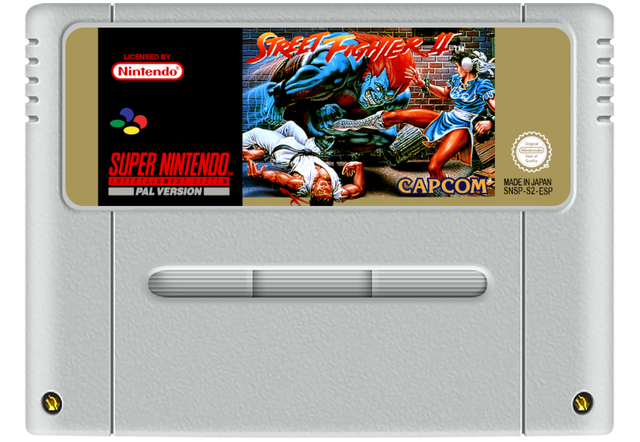 Street Fighter II Super Nintendo Entertainment System SNES Game Cartridge PAL