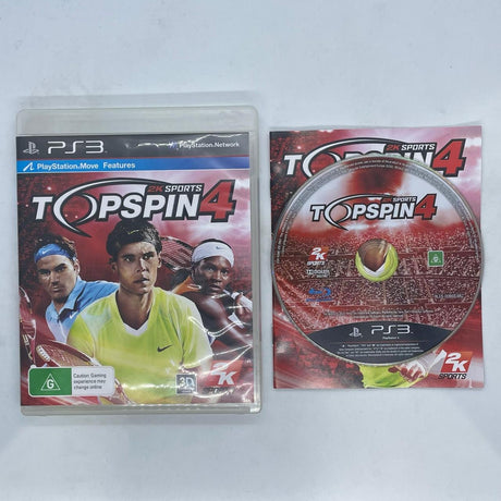Top Spin 4 PS3 Playstation 3 Game + Manual