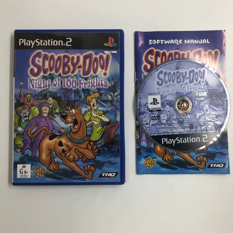 Scooby-Doo Night Of 100 Fright PS2 Playstation 2 Game + Manual PAL 05A4