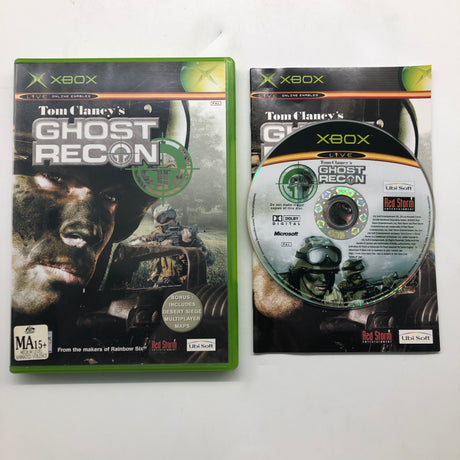 Tom Clancy's Ghost Recon Xbox Original Game + Manual PAL
