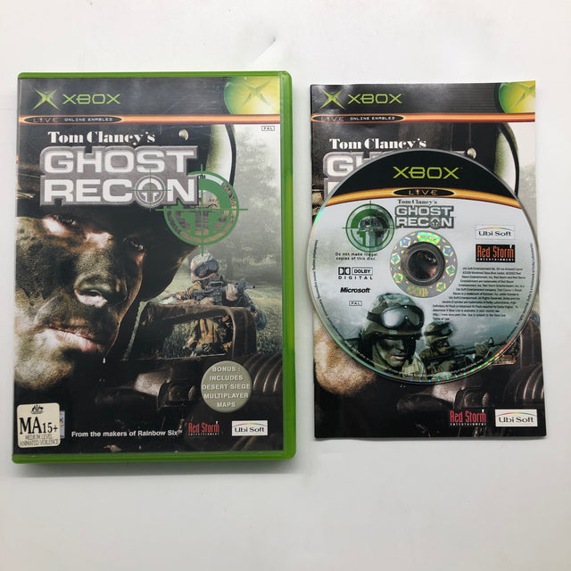 Tom Clancy's Ghost Recon Xbox Original Game + Manual PAL
