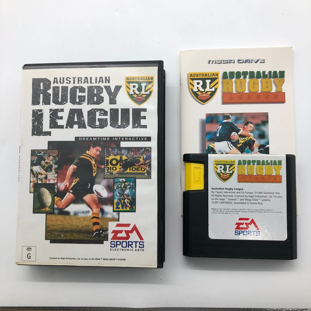 Australian Rugby League Sega Mega Drive Game + Manual PAL
