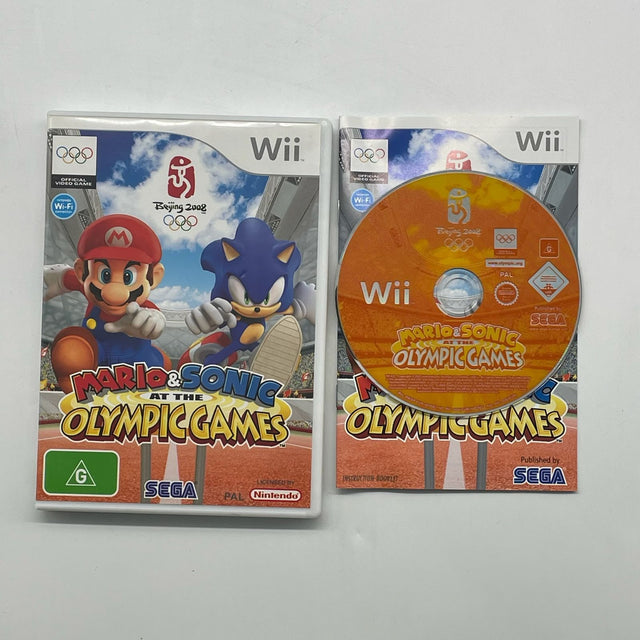 Mario & Sonic at The Olympic Games Nintendo Wii Game + Manual PAL