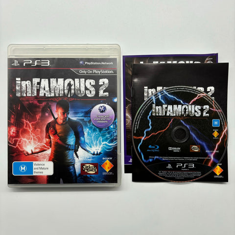 Infamous 2 PS3 Playstation 3 Game + Manual 05A4