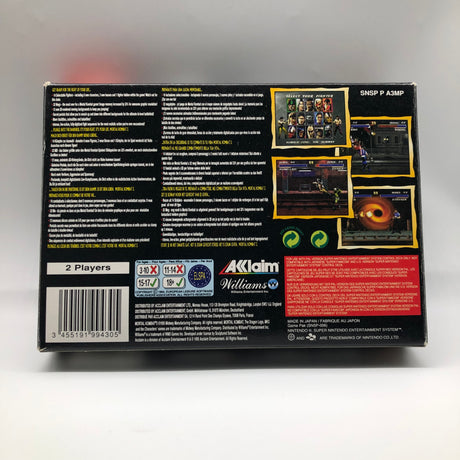 Mortal Kombat 3 Super Nintendo SNES Game Boxed Complete PAL