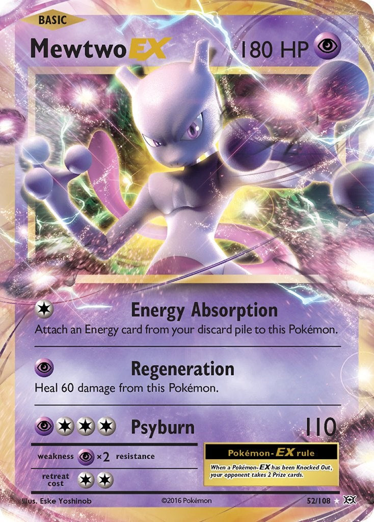 Mewtwo EX [EVO - 52/108]-Trippy Trades
