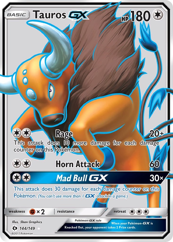 Tauros GX (Full Art) [SM01 - 144/149]