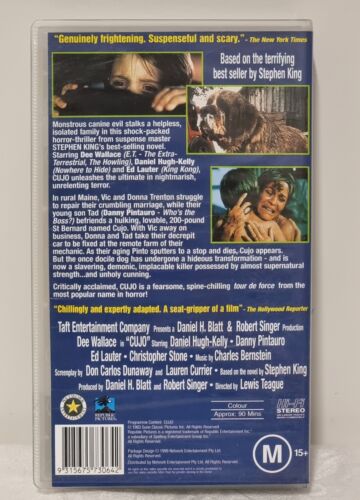 Cujo Stephen King Movie VHS Video Cassette Tape PAL
