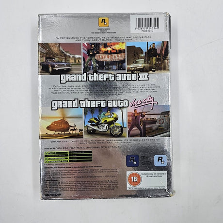 Grand Theft Auto III & Vice City Xbox Original Game Boxed + Manual PAL
