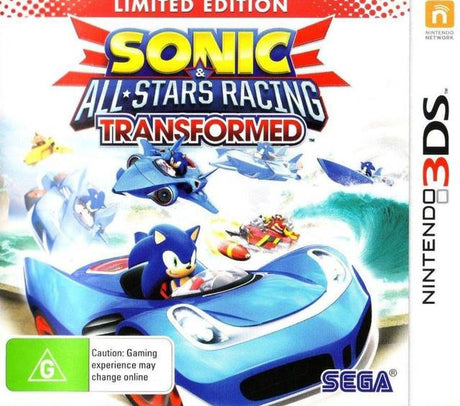 Sonic & All-Stars Racing Transformed 3DS Game PAL