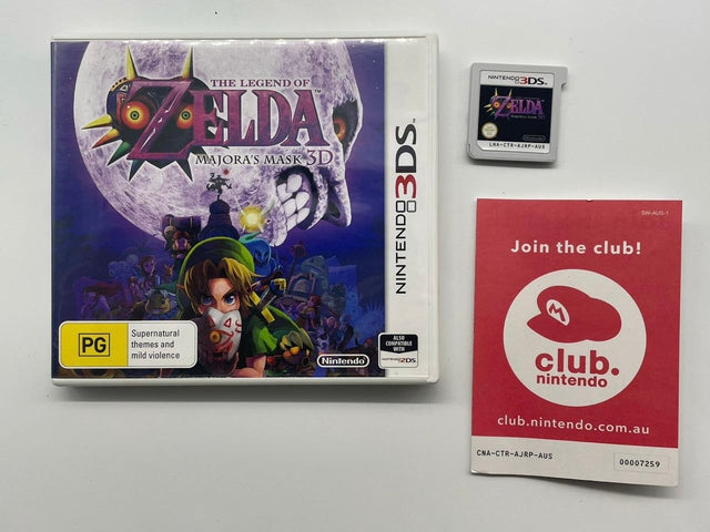 The Legend of Zelda Majora's Mask 3D Nintendo 3DS Game + Manual PAL