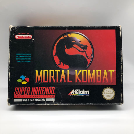Mortal Kombat Super Nintendo SNES Game Boxed Complete PAL