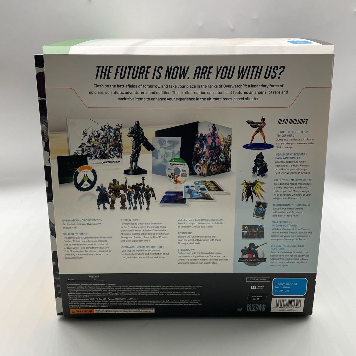 Overwatch Soldier 76 Collectors Edition Blizzard Game + Statue Figure Boxed