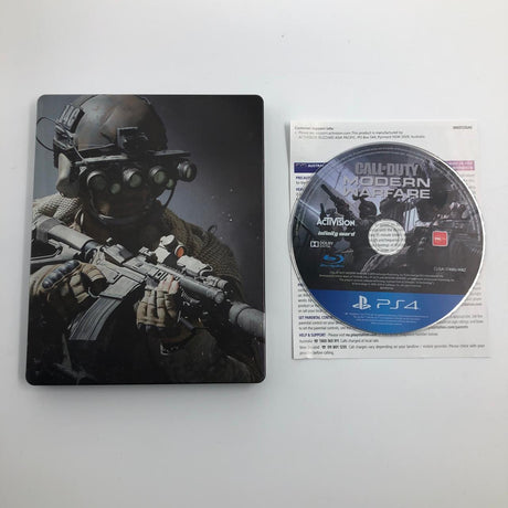 Call of Duty Modern Warfare PS4 Playstation 4 Game + Manual Steelbook Edition