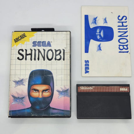 Shinobi Sega Master System Game + Manual PAL