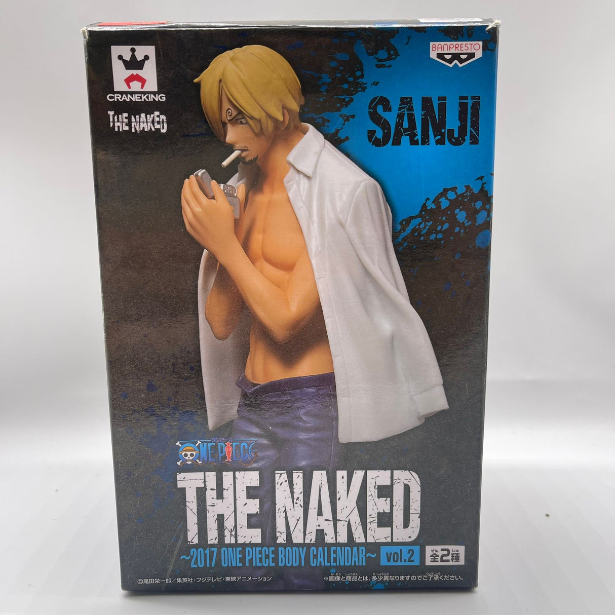 The Naked Sanji White Shirt One Piece Calendar Vol.2 Boxed Figure - Trippy Trades 