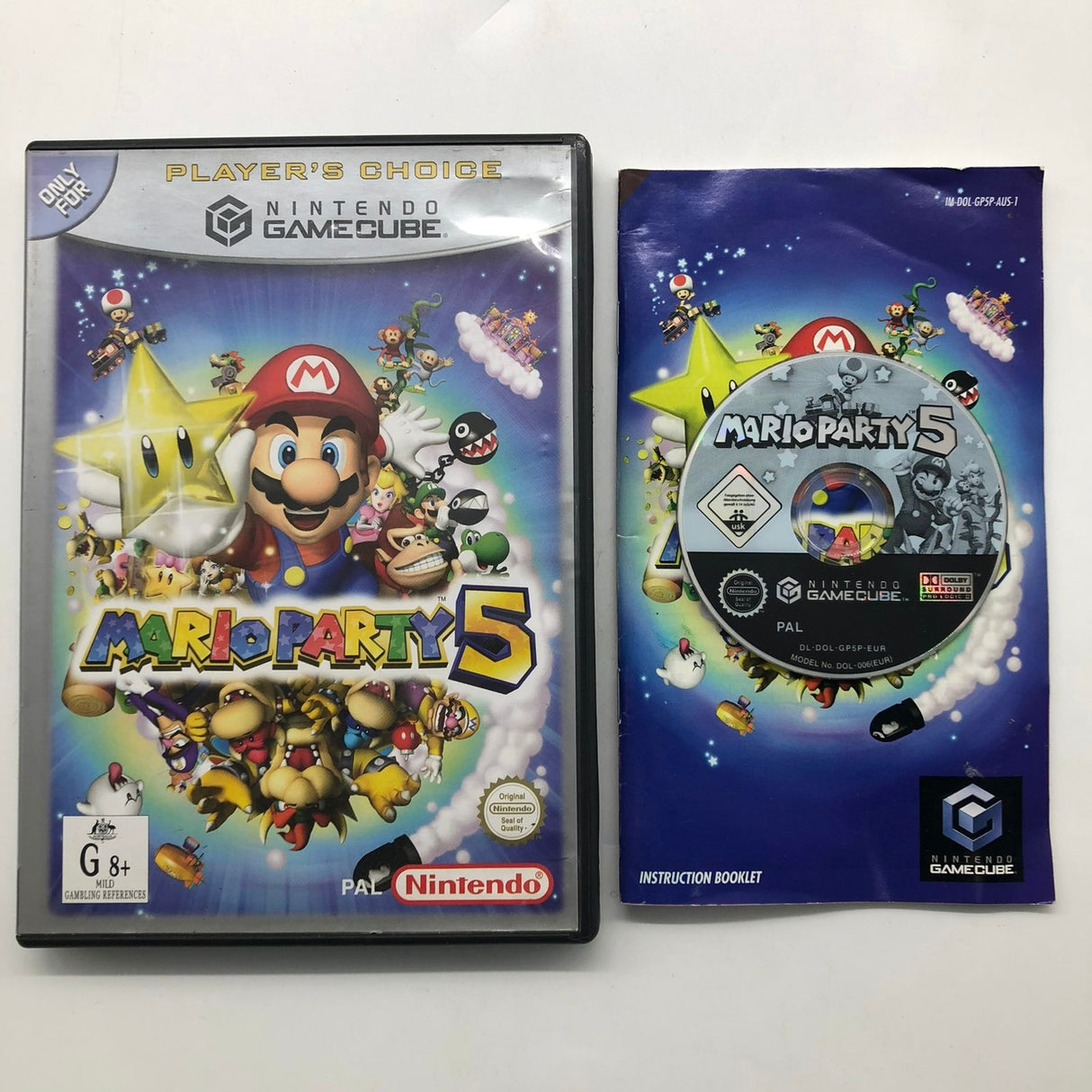 Mario Party 5 Nintendo Gamecube Game + Manual PAL