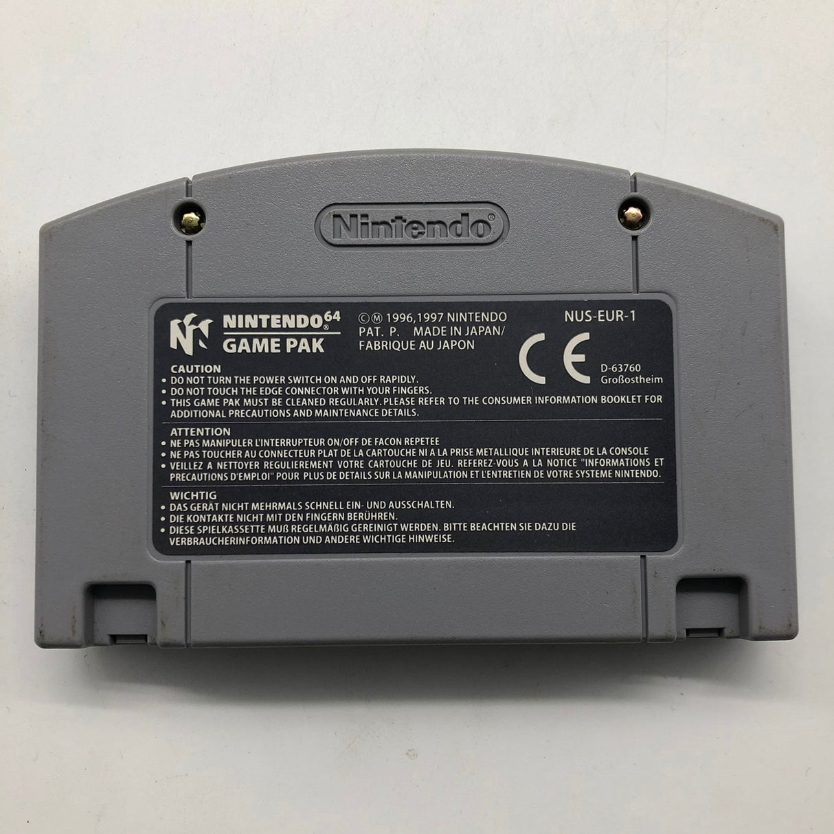 Star Wars Rogue Squadron Nintendo 64 N64 Game Cartridge PAL