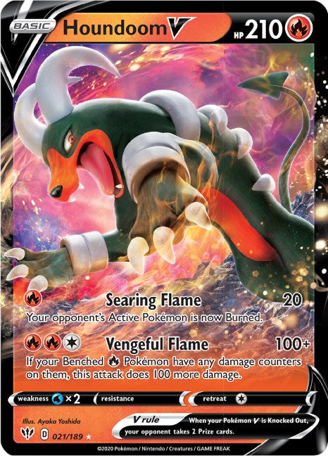 Houndoom V [SWSH03 - 021/189]-Trippy Trades