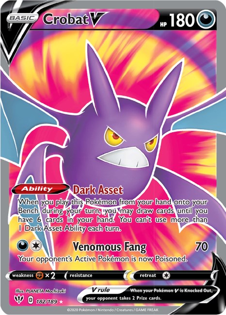 Crobat V (Full Art) [SWSH03 - 182/189]
